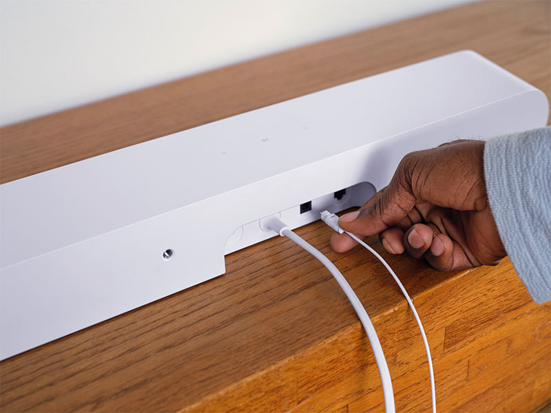 Sonos Ray aansluitingen