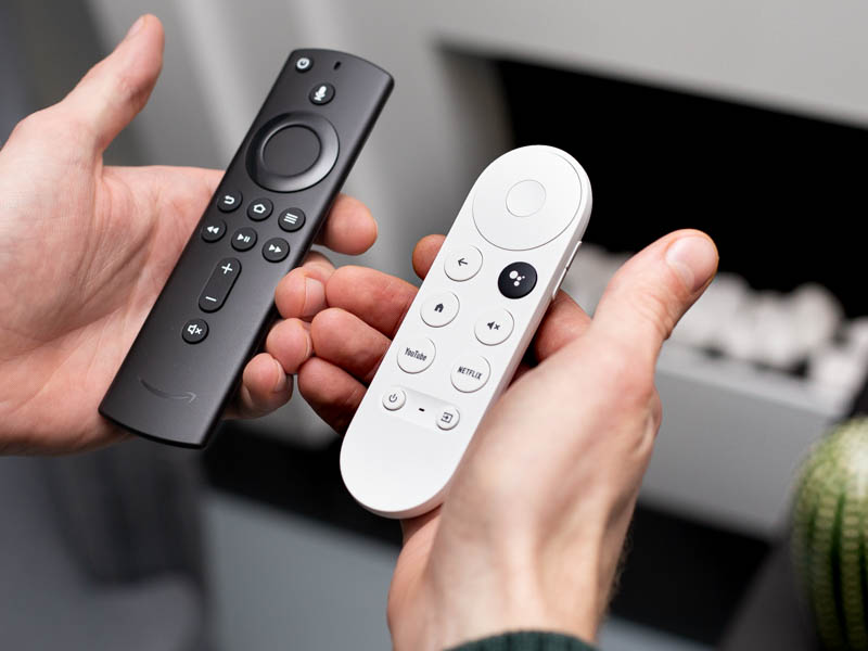 Afstandsbedieningen Google Chromecast vs Amazon Fire TV Stick