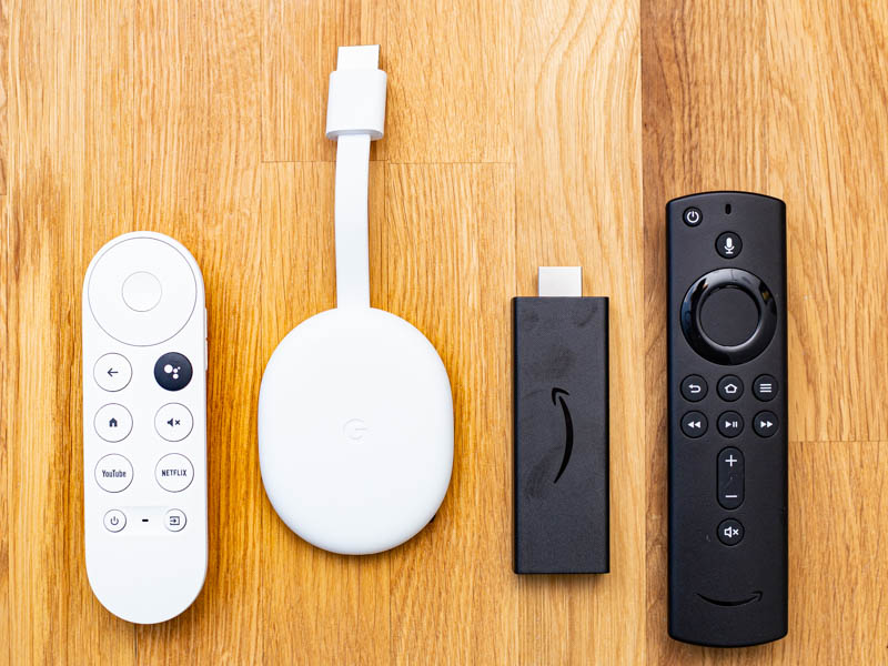 Google Chromecast met Google TV vs Amazon Fire TV Stick