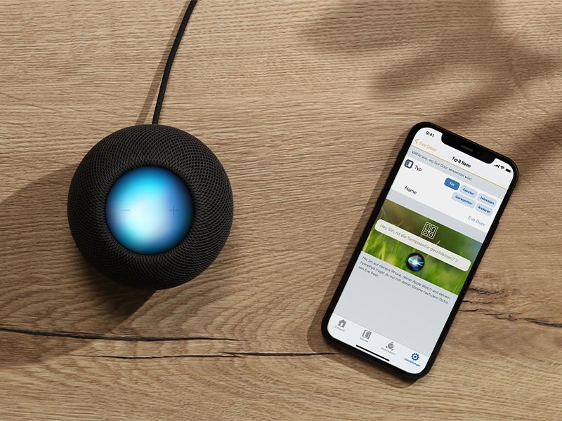 HomePod mini en app