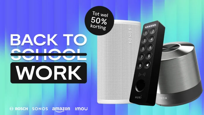 Profiteer van een scherpe Back to Work deal op smart home producten van merken zoals Sonos en Nuki met kortingen tot wel 50 procent.