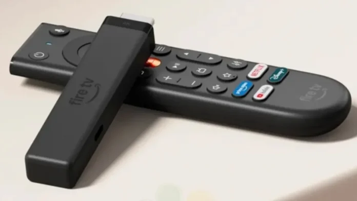 Amazon Fire TV Stick met afstandsbediening voor streaming media.
