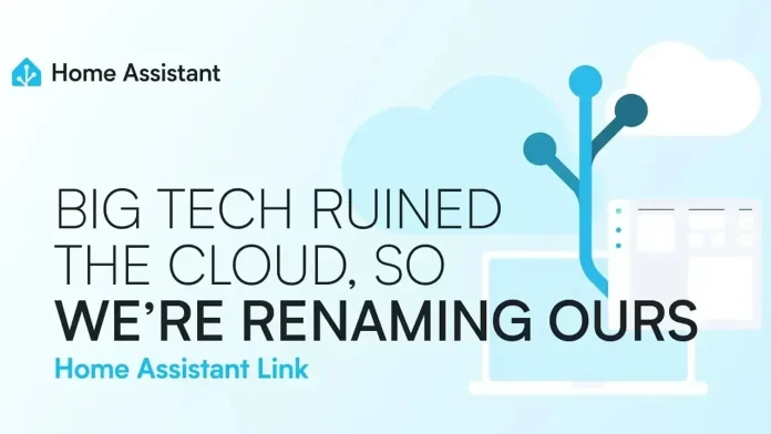 Home Assistant kondigt Home Assistant Link aan als nieuwe naam voor hun clouddienst.