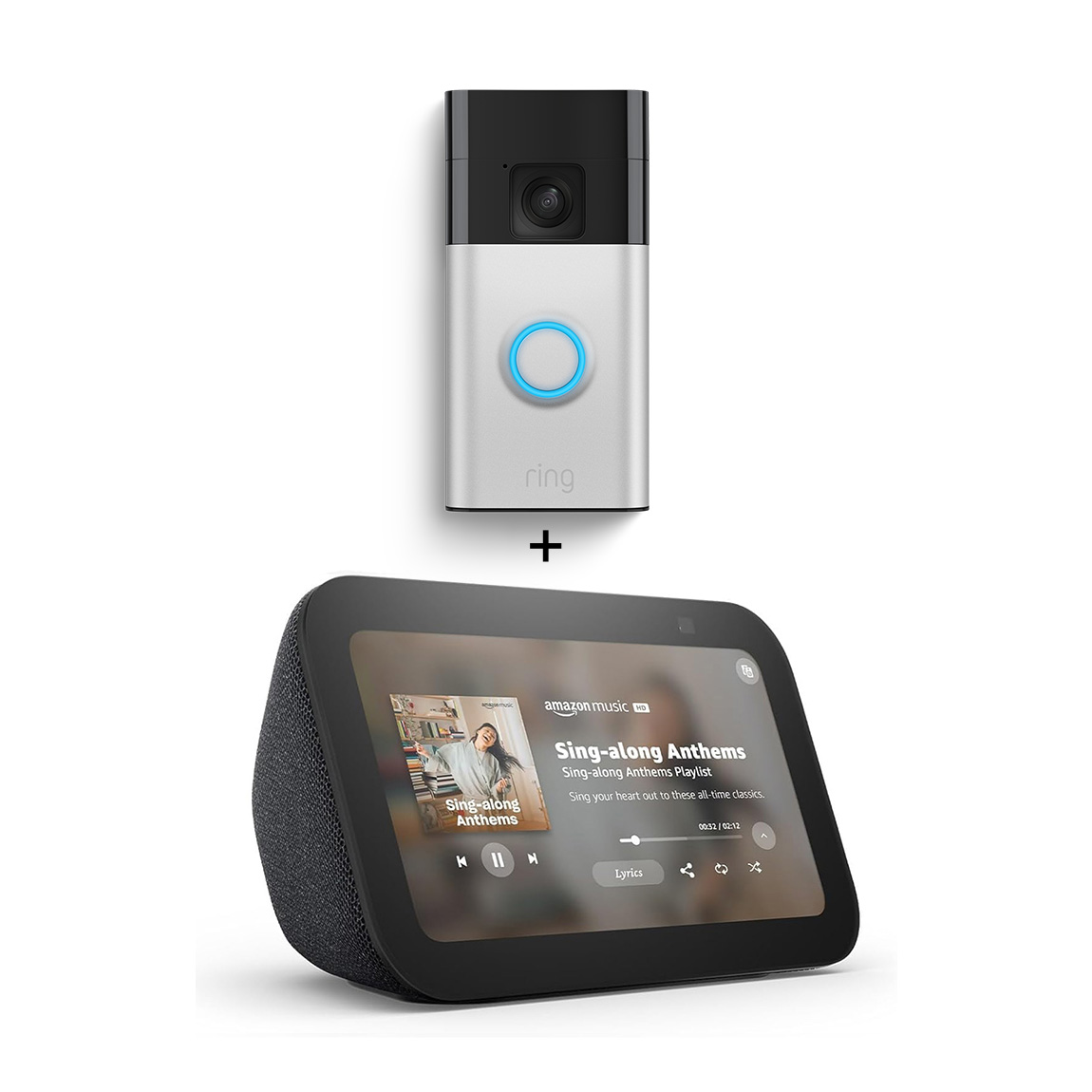 Amazon Echo Show 5 + Ring Battery Video Doorbell online kopen | tink