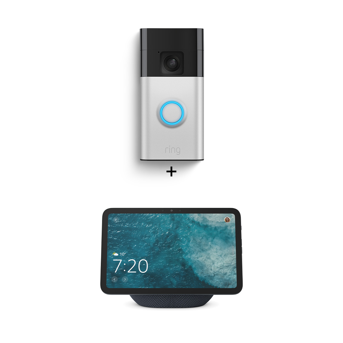 Amazon Echo Show 8 + Ring Battery Video Doorbell online kopen | tink