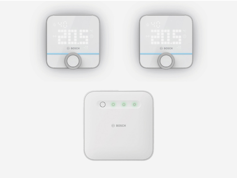 productfoto Bosch Smart Home Starter Set met 2x Kamerthermostaat II 230V