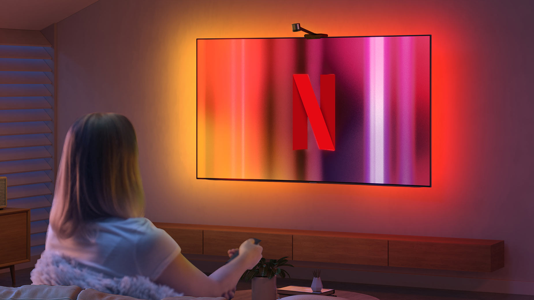 Lifestyle foto van Govee Envisual Netflix TV-Backlight
