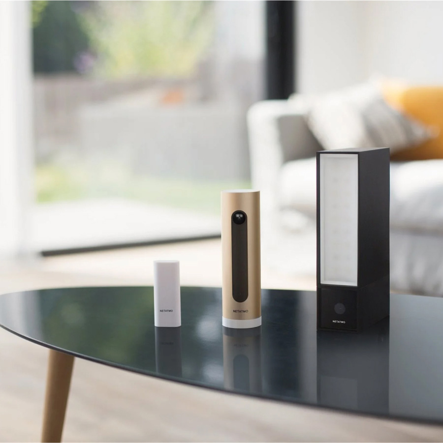 Netatmo slimme beveiligingscamera's in woonkamer