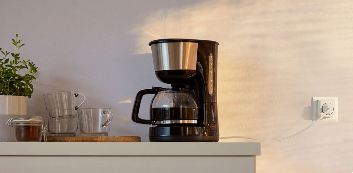 slimme stekker koffiezetapparaat